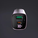 Сетевое зарядное устройство SMARTCube™ Vision 30 Вт GaN Pro с индикатором заряда USB-C PD3.1 + USB-A